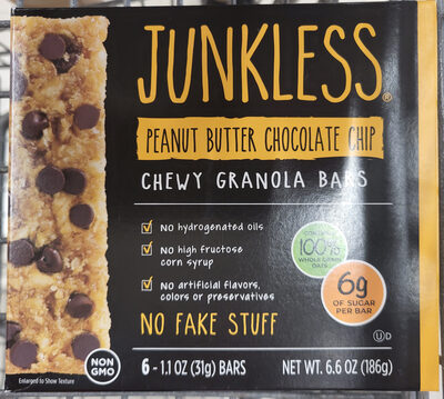 Peanut Butter Chocolate Chip Chewy Granola Bars, Peanut Butter Chocolate Chip