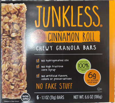 Cinnamon Roll Chewy Granola Bars, Cinnamon Roll