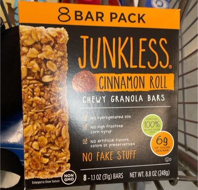 Cinnamon Roll Chewy Granola Bars, Cinnamon Roll