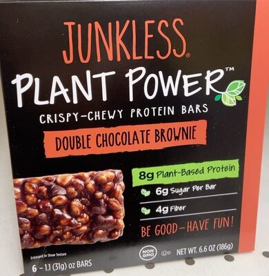 Double Chocolate Brownie Crispy-Chewy Protein Bars, Double Chocolate Brownie