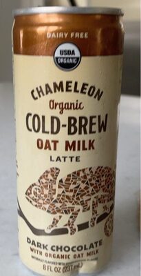 Dark Chocolate Organic Oat Milk Latte, Dark Chocolate