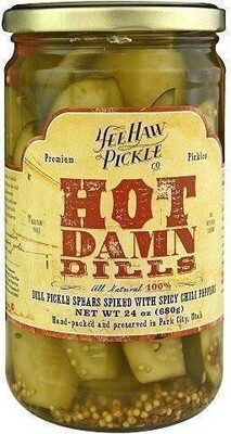 Dill Pickle Spears Spiked With Spicy Chili Peppers