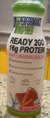 Ready 2Go Protein 16 G, Potassium 100 Mg Whey Protein Isolate Liquid, Watermelon Blast, Watermelon Blast