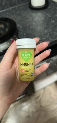 Ginger Cayenne Organic Immunity Cold-Pressed Probiotic Juice Shot, Ginger Cayenne