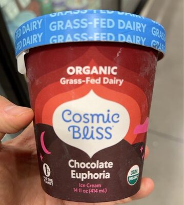Chocolate Euphoria Organic Grass-Fed Dairy Ice Cream, Chocolate Euphoria