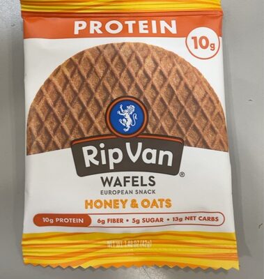 Honey & Oats European Snack Wafels, Honey & Oats