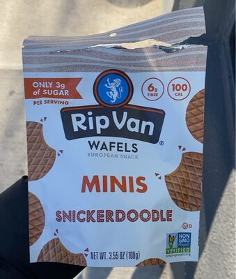 Snickerdoodle Minis Wafels European Snack, Snickerdoodle