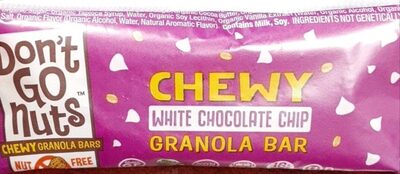 Whitewater Chomp Chewy With White Chocolate Granola Bar, White Chocolate 
