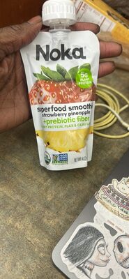 Organic Strawberry, Pineapple Superfood Smoothie, Strawberry, Pineapple