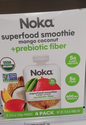 Mango Coconut +Prebiotic Fiber Superfood Smoothie, Mango Coconut