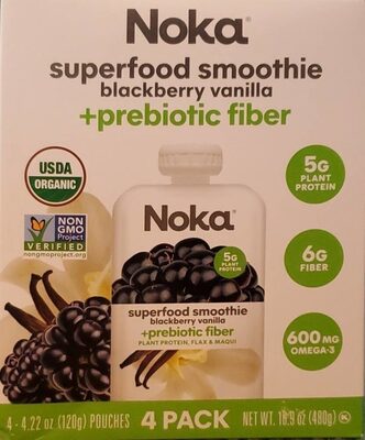 Blackberry Vanilla +Prebiotic Fiber Superfood Smoothie, Blackberry Vanilla