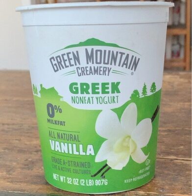 Vanilla Greek Nonfat Yogurt, Vanilla