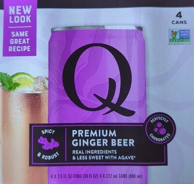 Q Ginger Beer, 7.5 Fl Oz, 4 Count