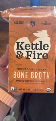 Mushroom Chicken Organic Bone Broth, Mushroom Chicken
