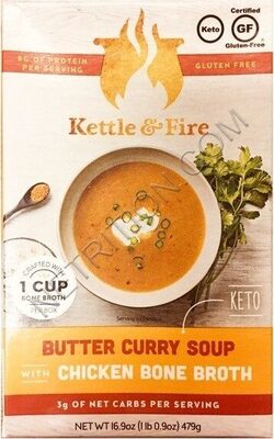 Butter Curry Soup With Chicken Bone Broth, Butter Curry