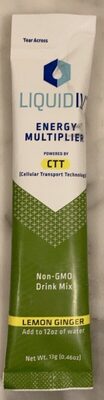 Lemon Ginger Energy Multiplier Non-Gmo Drink Mix, Lemon Ginger