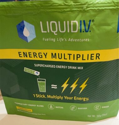 Lemon Ginger Supercharged Energy Multiplier Drink Mix, Lemon Ginger