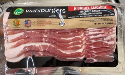 Hickory Smoked Uncured Bacon, Hickory Smoked