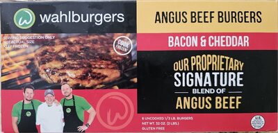 Bacon & Cheddar Angus Beef Burgers, Bacon & Cheddar Angus Beef