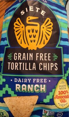 Ranch Grain Free Tortilla Chips, Ranch