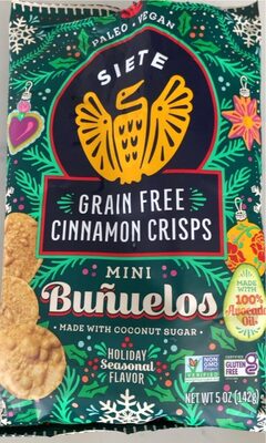 Grain Free Cinnamon Crisps Mini Buuelos, Cinnamon
