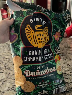 Cinnamon Crisps Grain Free Mini Bunuelos, Cinnamon Crisps