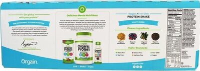 Vanilla Bean Organic Nutrition Plant Protein Shake, Vanilla Bean