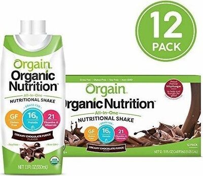 Organic Nutrition Grass-Fed Protein 16 G Shake, Creamy Chocolate Fudge, Creamy Chocolate Fudge