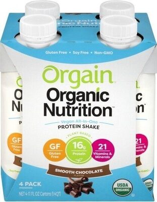 Organic Nutrition Plant Protein Shake, Smooth Chocolate, Smooth Chocolate
