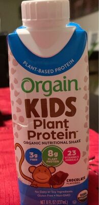 Chocolate Flavored Flavor Plant Based Protein Organic Nutritional Shake