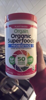 Organic 50 Superfoods + Probiotics Super Nutrition Powder, Berry, Berry
