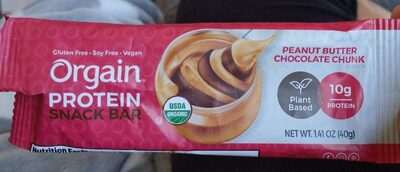 Peanut Butter Chocolate Chunk Protein Snack Bar, Peanut Butter Chocolate Chunk