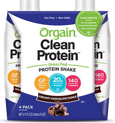 Grass-Fed Clean Protein 20 G Shake, Creamy Chocolate Fudge, Creamy Chocolate Fudge