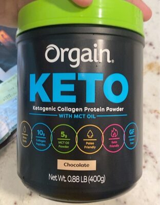 Keto Collagen 10 G Hair, Skin, Nail & Joint Support Powder, Chocolate, Chocolate