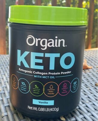 Keto Collagen 10 G Hair, Skin, Nail & Joint Support Powder, Vanilla Bean, Vanilla Bean