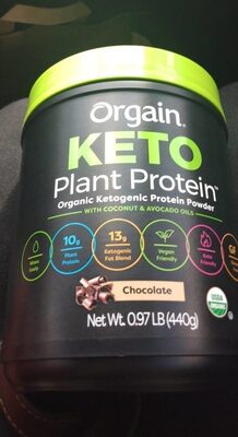 Keto Plant Protein 10 G Powder, Chocolate, Chocolate