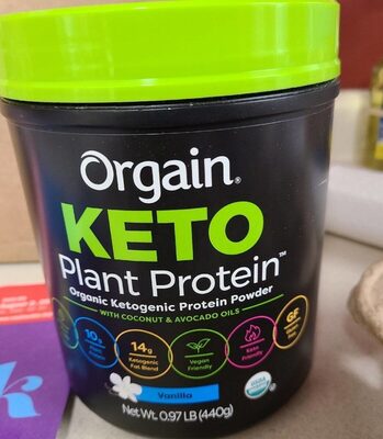 Keto Plant Protein 10 G Powder, Vanilla Bean, Vanilla Bean