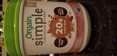 Simple Plant Protein Protein 20G Powder, Creamy Chocolate, Creamy Chocolate