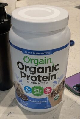 Organic Protein Powder, Cookies'N Cream, Cookies 'N Cream