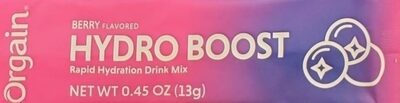 Berry Flavored Hydro Boost Rapid Hydration Drink Mix, Berry