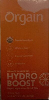 Orange Tangerine Hydro Boost Rapid Hydration Drink Mix, Orange Tangerine