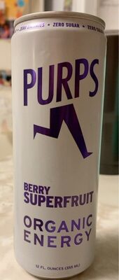 Berry Superfruit Organic Energy Drink, Berry