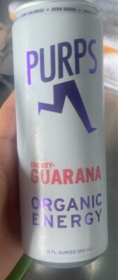 Cherry-Guarana Organic Energy Drink, Cherry; Guarana