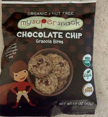 Organic Chocolate Chip Granola Bites, Chocolate Chip