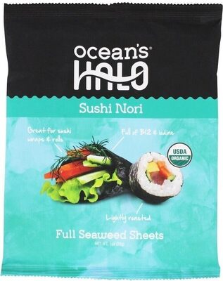 Lightly Roasted Sushi Nori Full Seaweed Sheets, Lightly Roasted