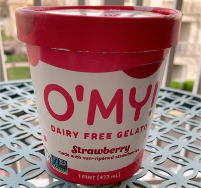 Strawberry Dairy Free Gelato, Strawberry