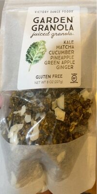 Gluten Free Kale, Matcha, Cucumber, Pineapple, Green Apple, Ginger Juiced Granola, Kale, Matcha, Cucumber, Pineapple, Green Apple, Ginger