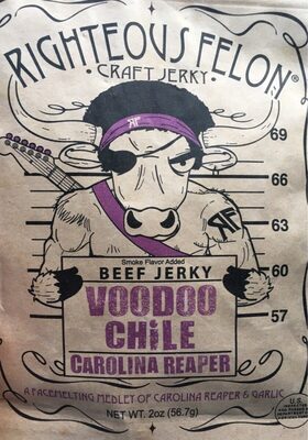 Voodoo Chile Carolina Reaper Beef Jerky, Voodoo Chile