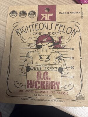 O.G. Hickory Beef Jerky, O.G. Hickory