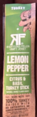 Lemon Pepper Citrus & Basil Turkey Stick, Lemon Pepper